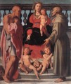 聖母子と二人の聖人の肖像画家 フィレンツェのマニエリスム ヤコポ・ダ・ポントルモ